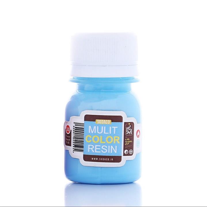 رنگ رزین مولتی کالر رزین 30میل آبی روشن  کد1610  MULTi resin color
